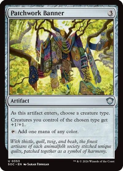 Patchwork Banner Commander: Secrets of Strixhaven Magic card