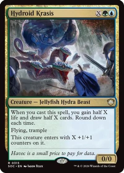 Hydroid Krasis Commander: Secrets of Strixhaven Magic card