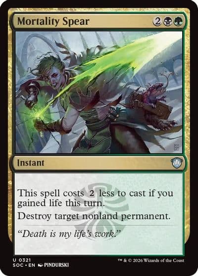 Mortality Spear Commander: Secrets of Strixhaven Magic card