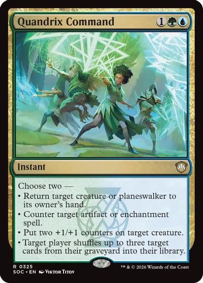 Quandrix Command Commander: Secrets of Strixhaven Magic card