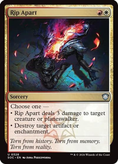 Rip Apart Commander: Secrets of Strixhaven Magic card