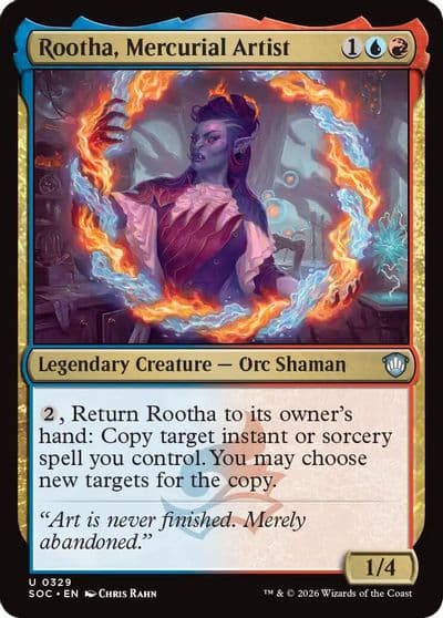 Rootha Mercurial Artist Commander: Secrets of Strixhaven Magic card