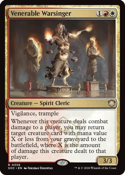 Venerable Warsinger Commander: Secrets of Strixhaven Magic card