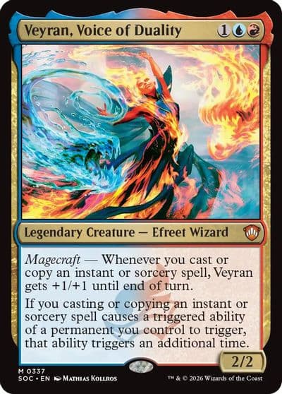 Veyran Voice of Duality Commander: Secrets of Strixhaven Magic card