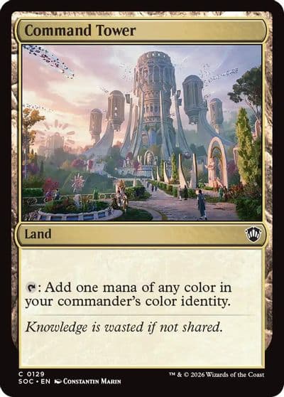 Command Tower Commander: Secrets of Strixhaven Magic card