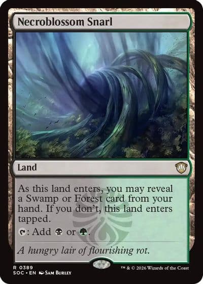 Necroblossom Snarl Commander: Secrets of Strixhaven Magic card