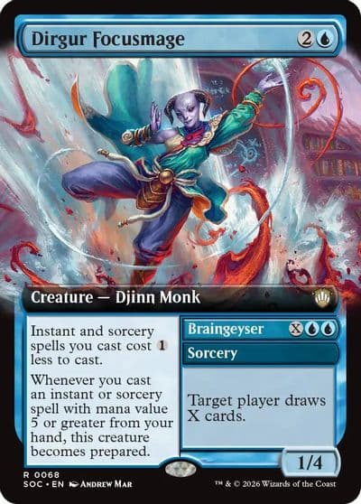 Dirgur Focusmage Extended Art Commander: Secrets of Strixhaven Magic card