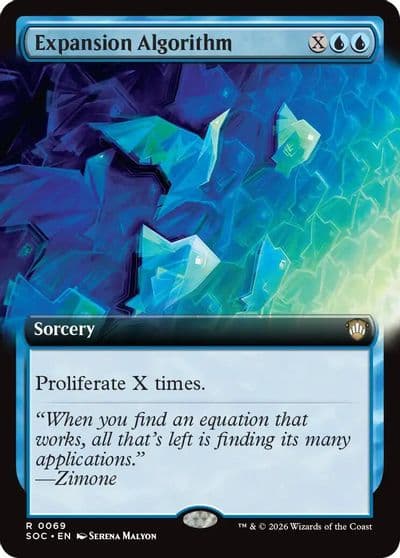 Expansion Algorithm Extended Art Commander: Secrets of Strixhaven Magic card