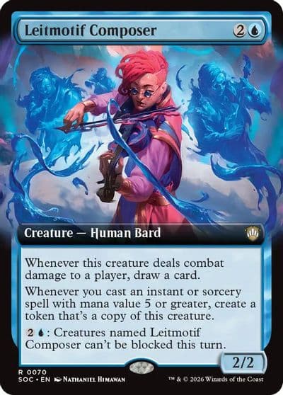 Leitmotif Composer Extended Art Commander: Secrets of Strixhaven Magic card