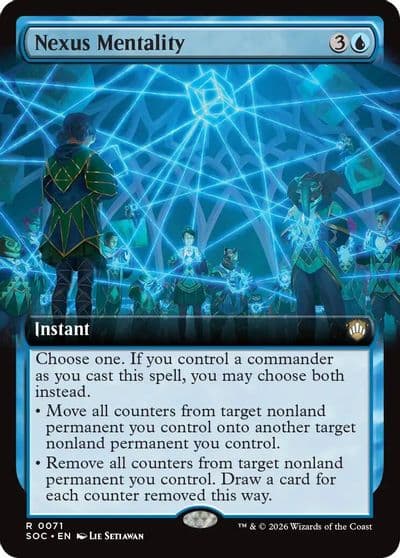 Nexus Mentality Extended Art Commander: Secrets of Strixhaven Magic card