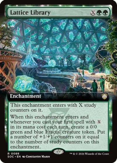 Lattice Library Extended Art Commander: Secrets of Strixhaven Magic card