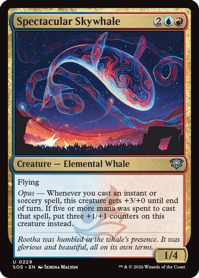 Spectacular Skywhale Secrets of Strixhaven Magic card