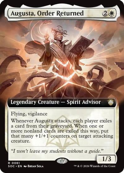 Augusta Order Returned Extended Art Commander: Secrets of Strixhaven Magic card
