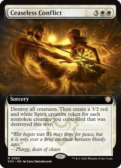 Ceaseless Conflict Extended Art Commander: Secrets of Strixhaven Magic card