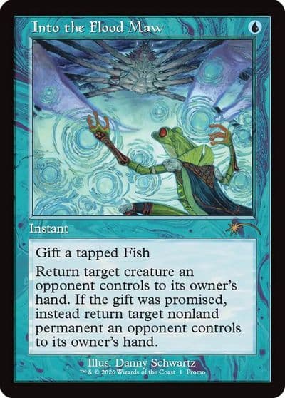 Into the Flood Maw Retro Frame WPN & Gateway Promos Magic card