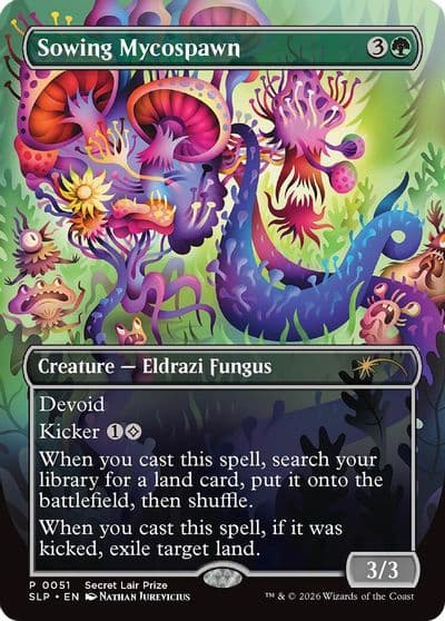 Sowing Mycospawn Secret Lair Showdown Magic card