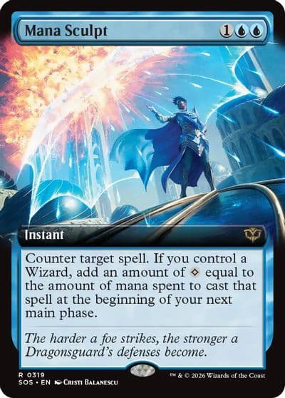 Mana Sculpt Extended Art Secrets of Strixhaven Magic card