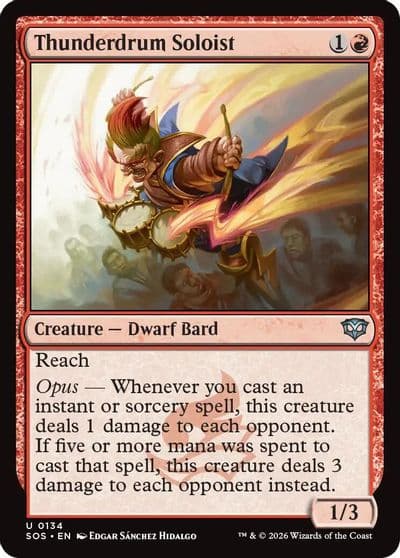 Thunderdrum Soloist Secrets of Strixhaven Magic card