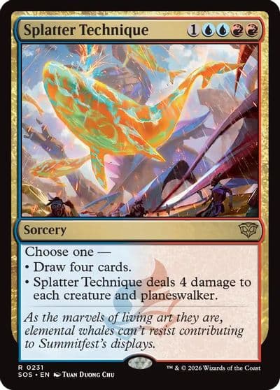 Splatter Technique Secrets of Strixhaven Magic card