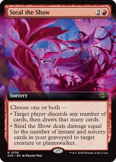 Steal the Show Extended Art Secrets of Strixhaven Magic card