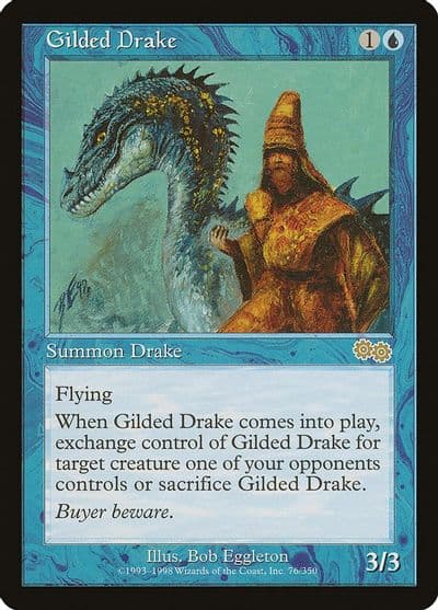 Gilded Drake Urza's Saga Magic card