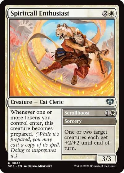 Spiritcall Enthusiast Secrets of Strixhaven Magic card