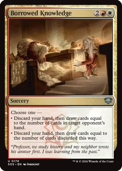 Borrowed Knowledge Secrets of Strixhaven Magic card