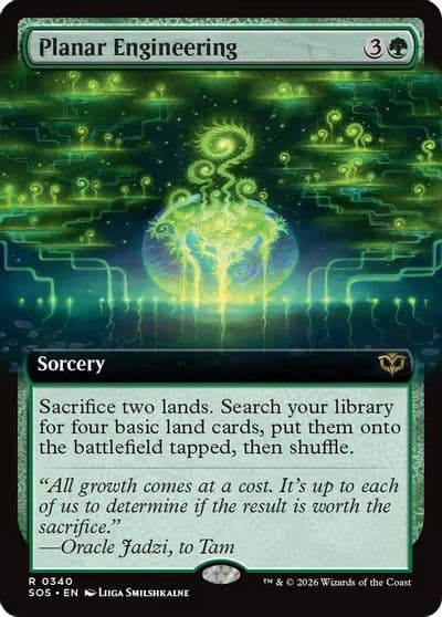 Planar Engineering Extended Art Secrets of Strixhaven Magic card