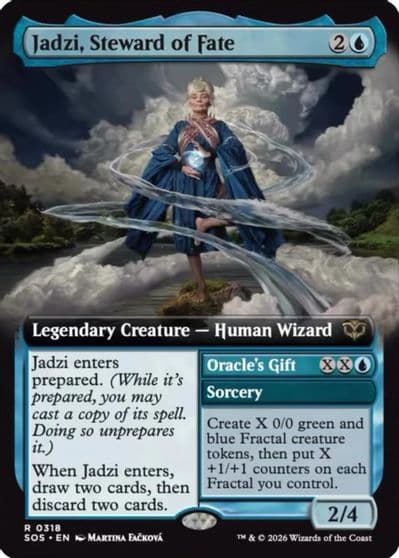 Jadzi Steward of Fate Extended Art Secrets of Strixhaven Magic card