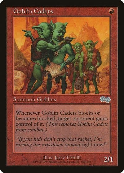 Goblin Cadets Urza's Saga Magic card