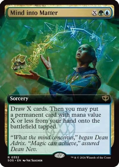 Mind into Matter Extended Art Secrets of Strixhaven Magic card