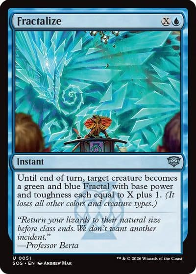 Fractalize Secrets of Strixhaven Magic card