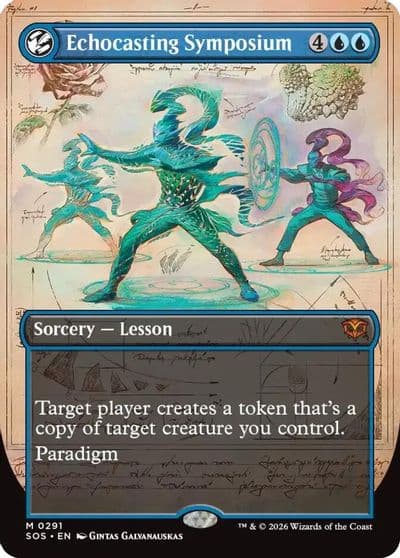 Echocasting Symposium Borderless Secrets of Strixhaven Magic card