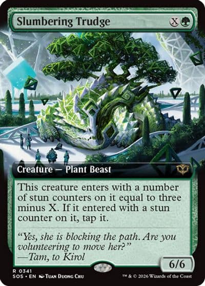 Slumbering Trudge Extended Art Secrets of Strixhaven Magic card