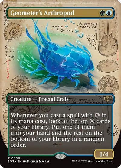 Geometers Arthropod Borderless Secrets of Strixhaven Magic card