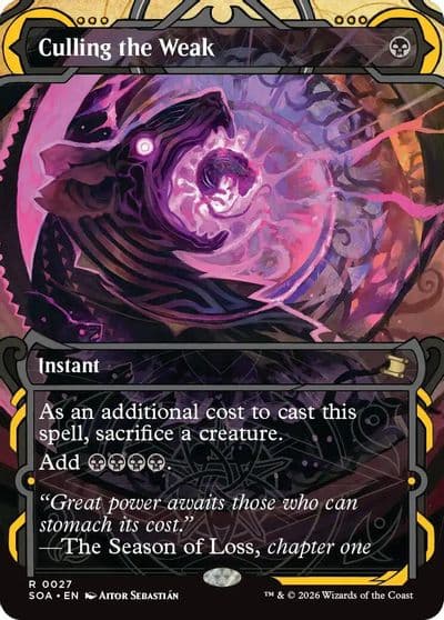 Culling the Weak Secrets of Strixhaven: Mystical Archive Magic card