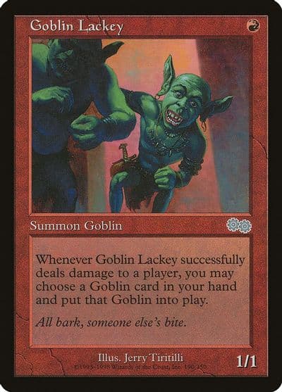 Goblin Lackey Urza's Saga Magic card
