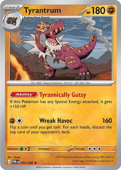 Tyrantrum (Non-Holo) Deck Exclusives Pokemon card