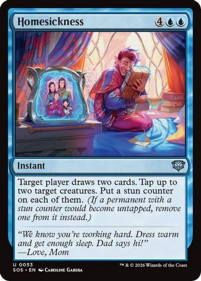 Homesickness Secrets of Strixhaven Magic card