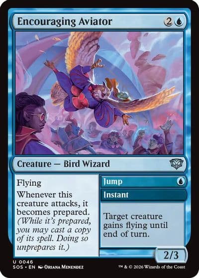 Encouraging Aviator Secrets of Strixhaven Magic card