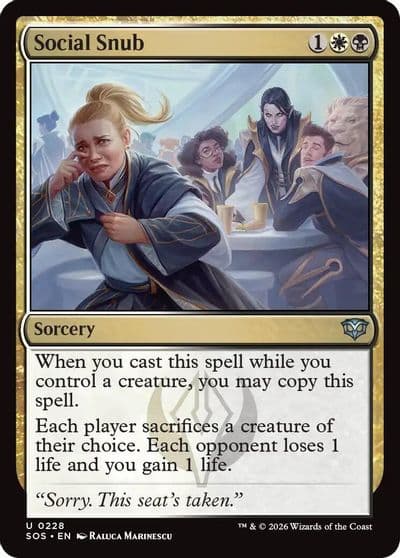 Social Snub Secrets of Strixhaven Magic card