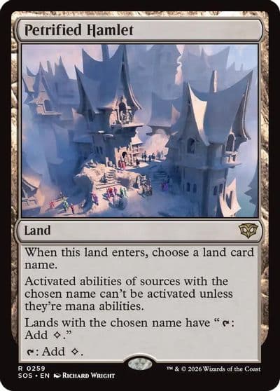 Petrified Hamlet Secrets of Strixhaven Magic card