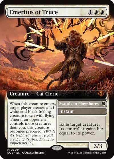 Emeritus of Truce Extended Art Secrets of Strixhaven Magic card