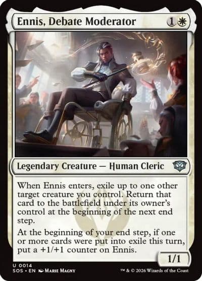 Ennis Debate Moderator Secrets of Strixhaven Magic card