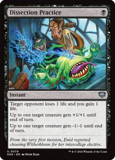 Dissection Practice Secrets of Strixhaven Magic card