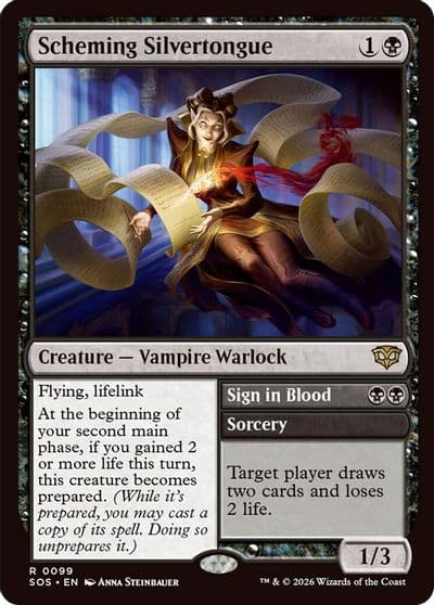 Scheming Silvertongue Secrets of Strixhaven Magic card