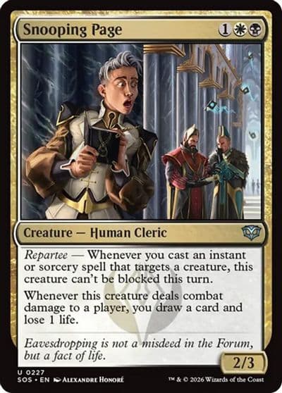 Snooping Page Secrets of Strixhaven Magic card