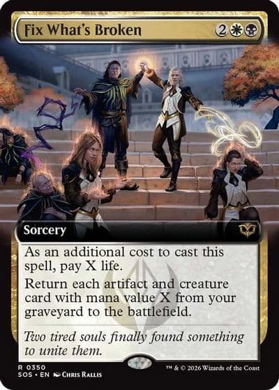 Fix Whats Broken Extended Art Secrets of Strixhaven Magic card