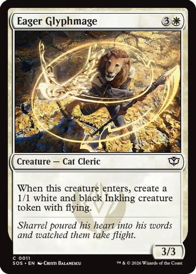 Eager Glyphmage Secrets of Strixhaven Magic card
