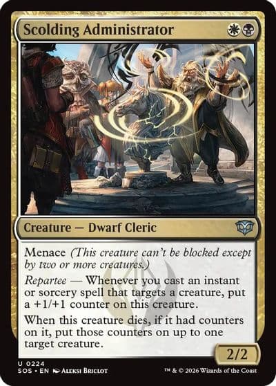 Scolding Administrator Secrets of Strixhaven Magic card